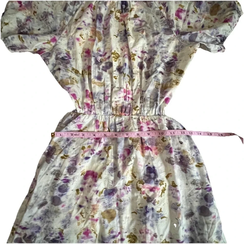 J. Crew x Flora Obscura Cutout‎ Dress Kaleidoscope Floral Boho Indie Whimsical 6